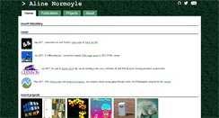 Desktop Screenshot of alinenormoyle.com
