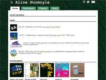 Tablet Screenshot of alinenormoyle.com